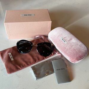 Miu Miu Noir Cat-eye Sunglasses